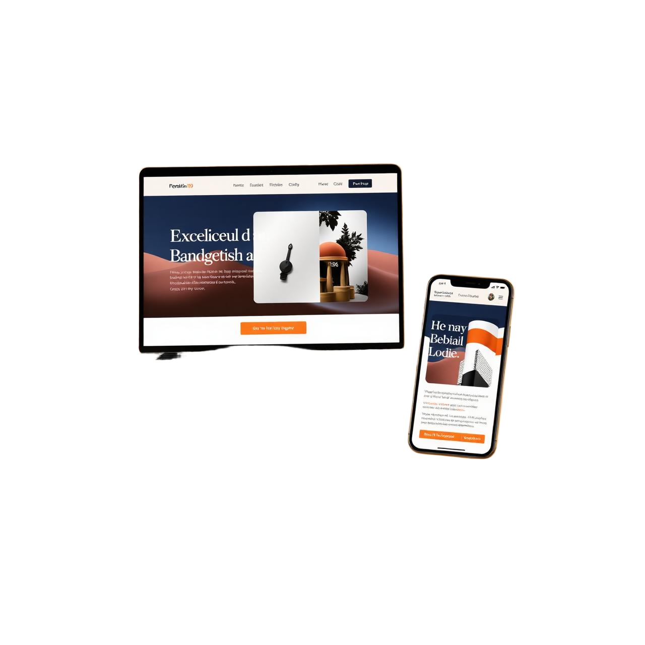 Mockup premium de páginas web Karent Rueda Studio